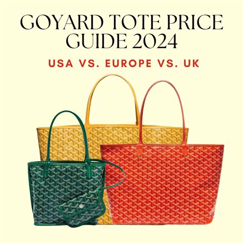 The Goyard Tote Price Guide: USA vs Europe vs UK